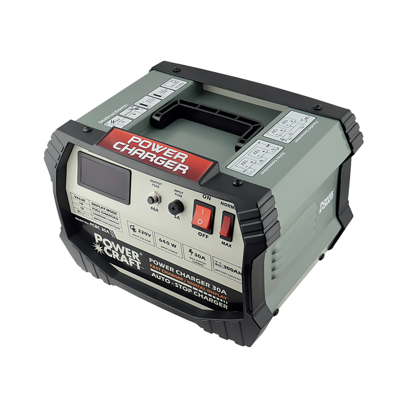 Onderbreking Acht Aanvrager POWERCRAFT BATTERY CHARGER 30 AMPERES – PCBC 30A - Tools From Us