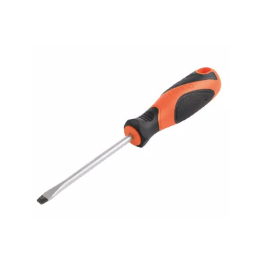 KENDO Comfortable Straight Steel Slotted Screwdriver for carpenters