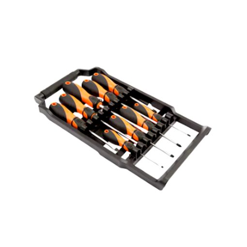 KENDO 9pc torque straight Screwdriver Set with Plastic Rack - Image 3