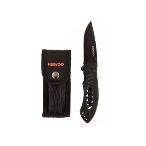 KENDO Folding Knife With Storage Nylon Pouch