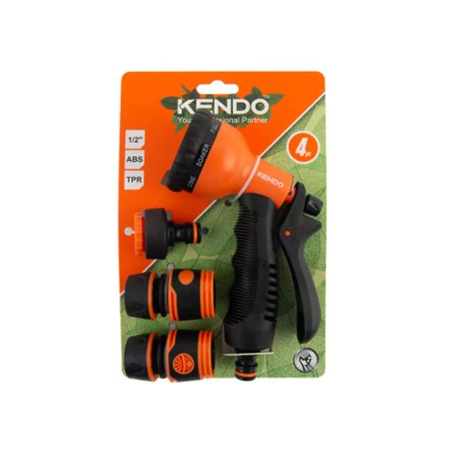 KENDO 4pcs 8-pattern plastic spray gun set