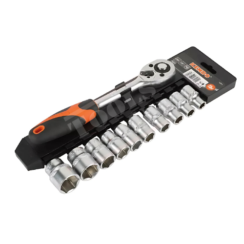 KENDO - 11pcs 12PT Socket Set - KD16209 KENDO 11pc 1/4″ Drive 12PT Socket Set