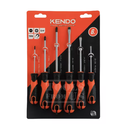 KENDO -6pc Screwdriver Set -KD85114 KENDO 6pcs Screwdriver Set