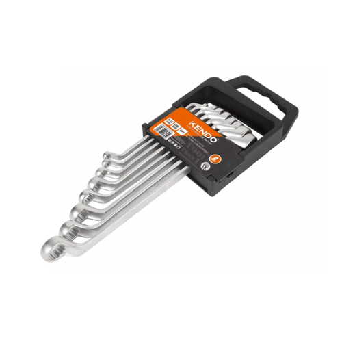 KENDO - 8pcs Double Offset Ring Spanner Set - KD-15845 KENDO 8pcs Double Offset Ring Spanner Set