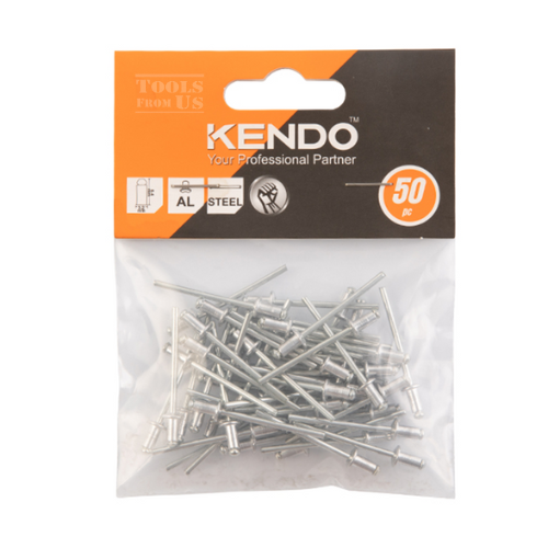 KENDO -RIVETS- KD- 45616 KENDO 50pc Rivets 3.2×9.6mm