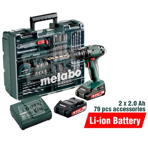 METABO - CORDLESS ROTARY DRILL - SB 18 SET METABO Cordless Rotary Drill 18V