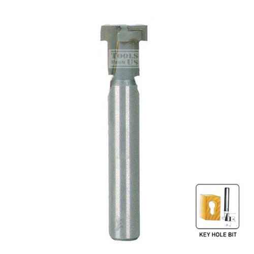 POWER CRAFT - KEY HOLE BIT POWER CRAFT Router Key Hole Bit 1/2″ x 1/4″ Shank