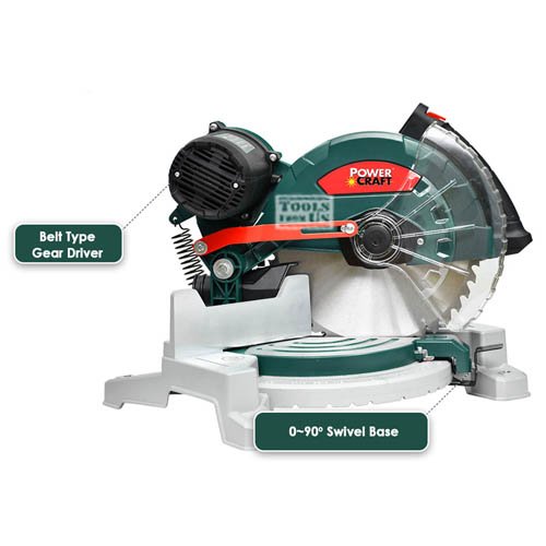 POWER CRAFT-MITER SAW 10 INCHES -PMS 18-255BE POWER CRAFT Compound Miter Saw 10″