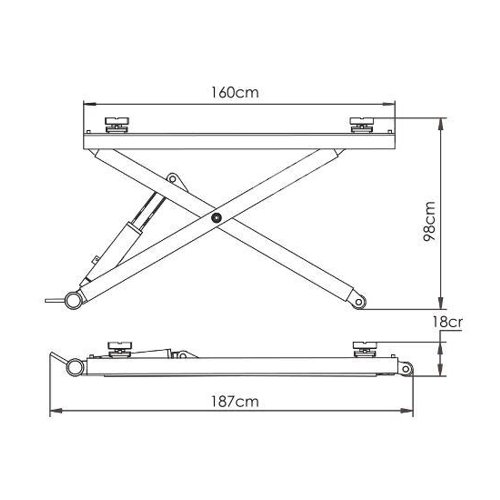 TOPLYF - MID RISE SCISSOR LIFT - TL-B30M TOPLYFT Moveable Midrise Scissor Lift 3.0 Tons