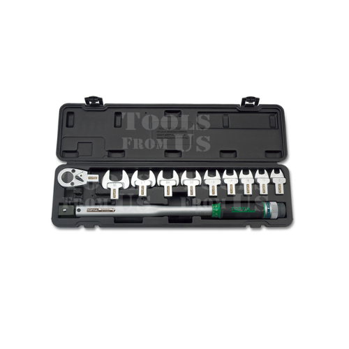 TOPTUL - 11PCS Head-Interchangeable Spanner Torque Wrench Set - GAAI1101 TOPTUL 11PCS 1/2″ Drive Head-Interchangeable Spanner Torque Wrench Set