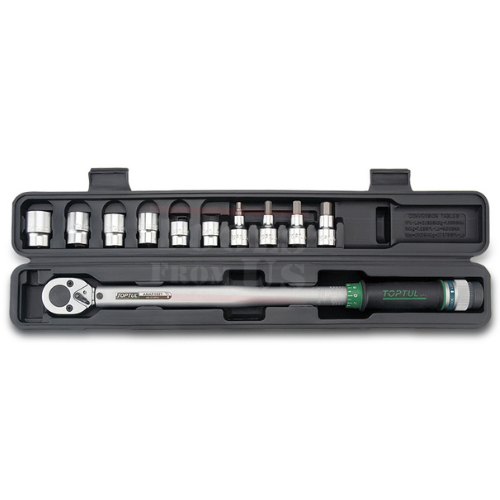TOPTUL - 11PCS Torque Wrench Set - GAAI1102 TOPTUL 11PCS 1/2″ Drive Torque Wrench Set