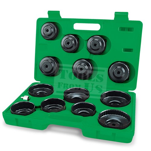 TOPTUL 14PCS Automotive Cup Type Oil Filter Wrench Set