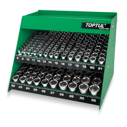 TOPTUL - 189 PCS Socket Shelf Set - GAAY0011 TOPTUL 189PCS 1/2″ Drive Socket Shelf Set