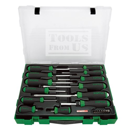 TOPTUL - 20PCS Professional Screwdriver & Bit Set - GZC2005 TOPTUL 20PCS Professional Screwdriver & Bit Set