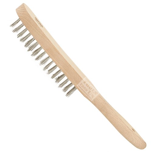TOPTUL - 3 Row Stainless Steel Wire Scratch Brush - NBAA0315 TOPTUL 3 Row Stainless Steel Wire Scratch Brush