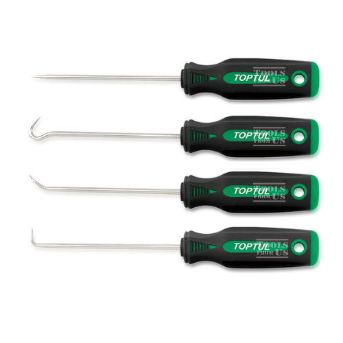 TOPTUL -4PCS Miniature Hook & Pick Set - GAAR0401 TOPTUL 4PCS Miniature Hook & Pick Set