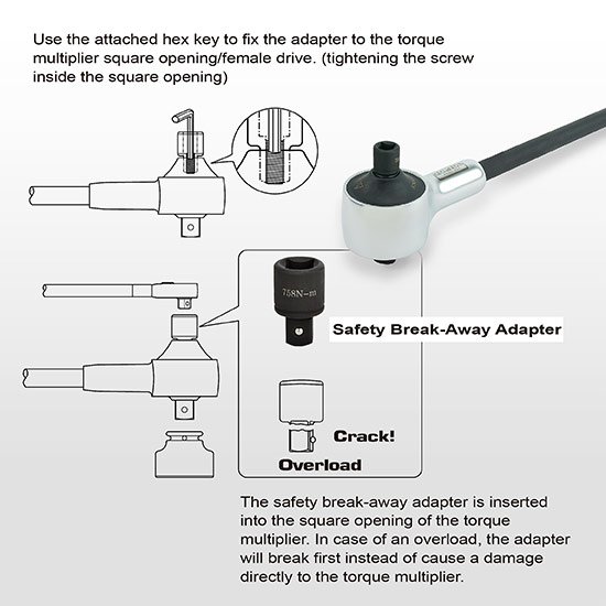 TOPTUL - 5PCS Torque Multiplier Set - Torque Multiplier - ANBE2432 TOPTUL 5PCS Torque Multiplier Set – Torque Multiplier 3/4″ (F) x 1″ (M)