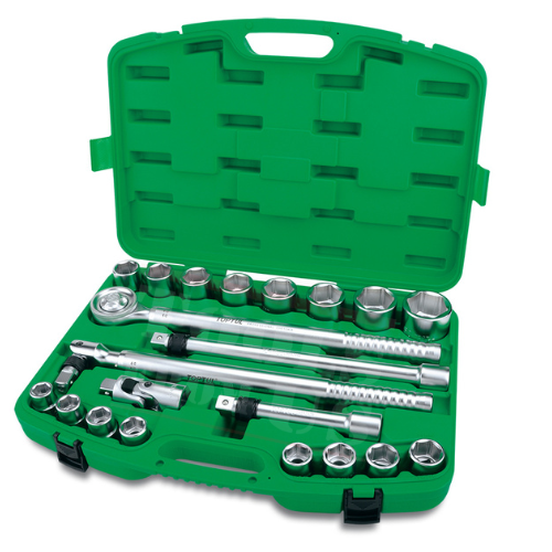 TOPTUL - 6PT Flank Socket Set - GCAI2104 TOPTUL 21PCS Professional Grade 3/4″ Drive 6PT Flank Socket Set