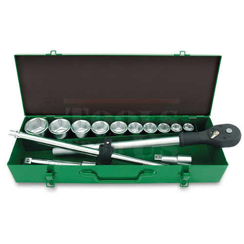 TOPTUL - 6PT Flank Socket Set (METRIC) - GCAD1405 TOPTUL 14PCS Professional Grade – 3/4″ Drive 6PT Flank Socket Set (METRIC)