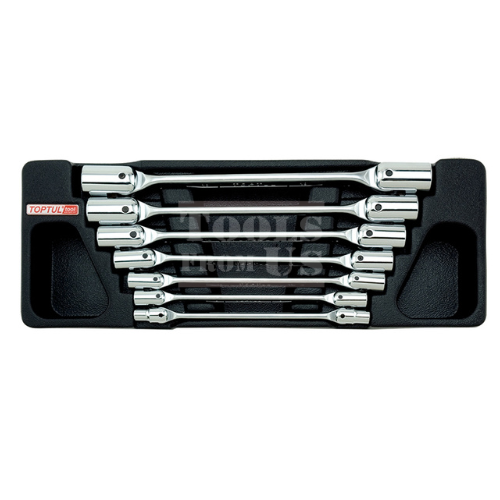 TOPTUL - 7PCS Double End Swivel-Socket Wrench Set - GAAT0702 TOPTUL 7PCS Double End Swivel-Socket Wrench Set