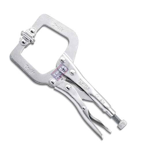 TOPTUL - C-Clamp Locking Pliers with Swivel Pads 6 Inches - DMAA1A06 TOPTUL C-Clamp Locking Pliers with Swivel Pads 6″