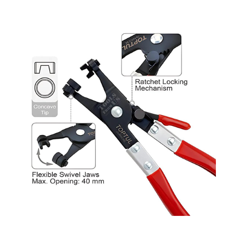 TOPTUL - HOSE CLAMP PLIERS - JDAM028E TOPTUL Hose Clamp Pliers