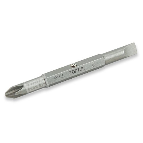 TOPTUL - Hex Shank Phillips & Slotted Screwdriver Bit - FKAA SERIES TOPTUL 1/4″ Hex Shank Phillips & Slotted Screwdriver Bit