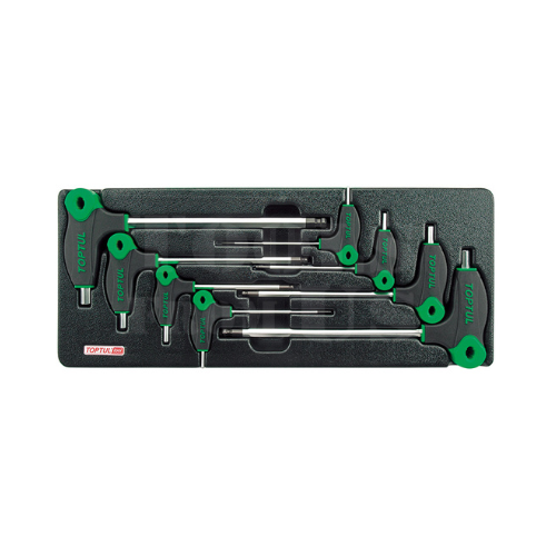 TOPTUL - L-Type Two Way Ball Point & Hex Key Wrench - GAAT0811 TOPTUL 8PCS – L-Type Two Way Ball Point & Hex Key Wrench Set