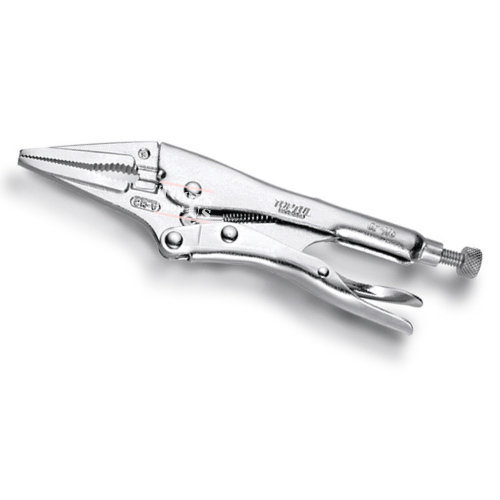 TOPTUL - Long Nose Locking Pliers - DAAS1A09 TOPTUL Long Nose Locking Pliers with Wire Cutter