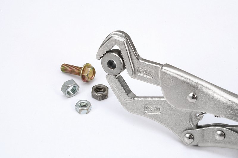 TOPTUL-Parrot-Nose-Locking Pliers with-Sawteeth DMAD1A09 TOPTUL Parrot Nose Locking Pliers with Sawteeth 9″