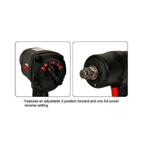 TOPTUL - TOPTUL - Super Duty Air Impact Wrench (Max. Torque 950 Ft-Lb) - KSAC1680 TOPTUL 1/2″ DR. Super Duty Air Impact Wrench